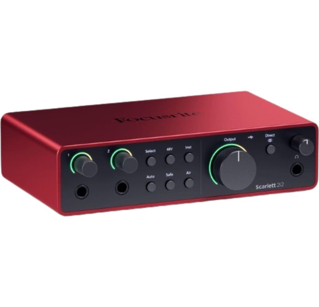 Red / Black Focusrite Scarlett 2i2 (4th Gen) Audio Interface.1