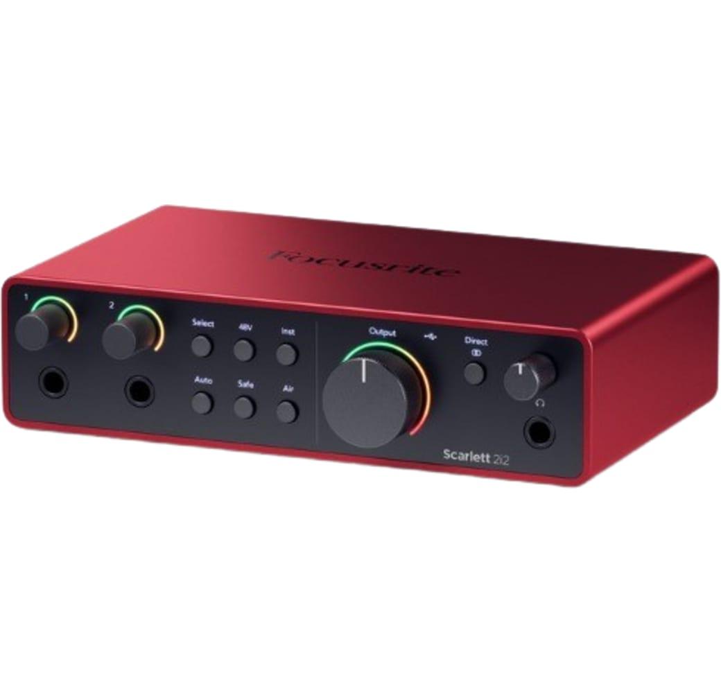 Red / Black Focusrite Scarlett 2i2 (4th Gen) Audio Interface.4