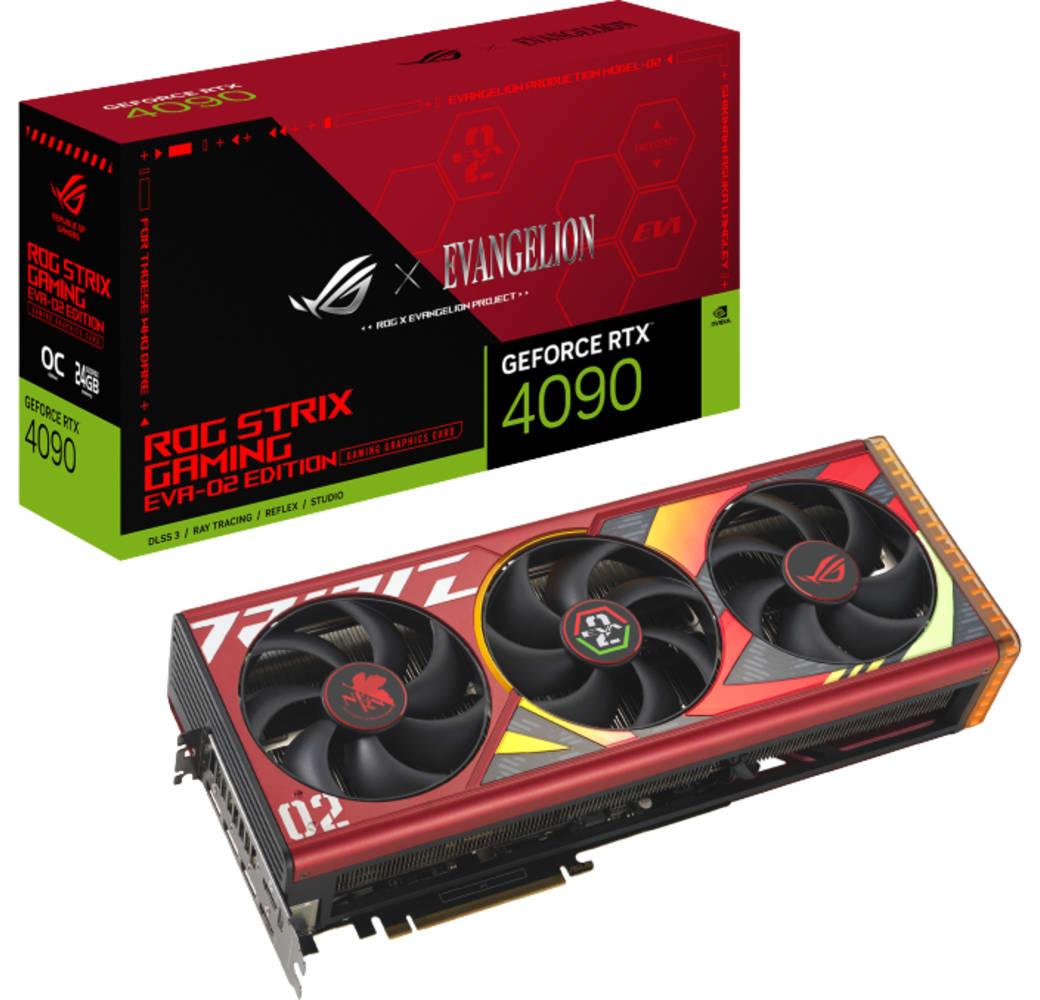 Rot ASUS GeForce RTX 4090 ROG Strix 24GB OC EVA-02 Edition Gaming Grafikkarte.8