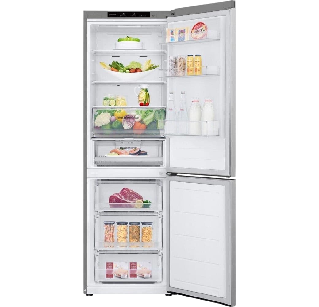 Silver LG GBV3100CPY Fridge Freezer Combo.2