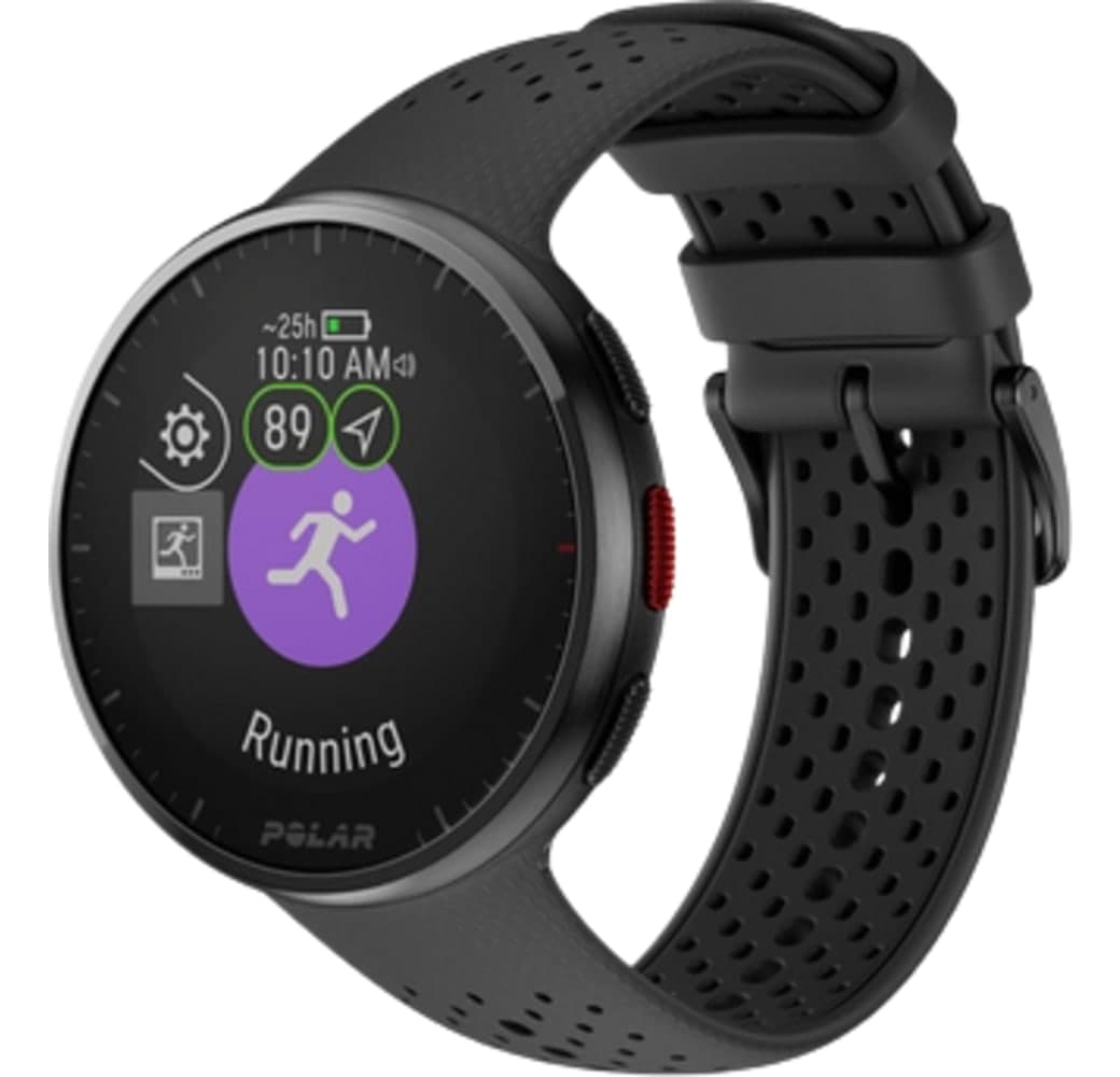 Carbon Gray Polar Pacer Pro smartwatch, kunststof behuizing, 45 mm.1