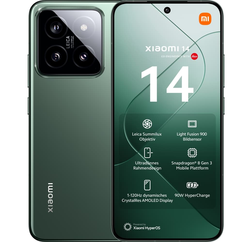 Jade Green Xiaomi 14 Smartphone - 512GB.1