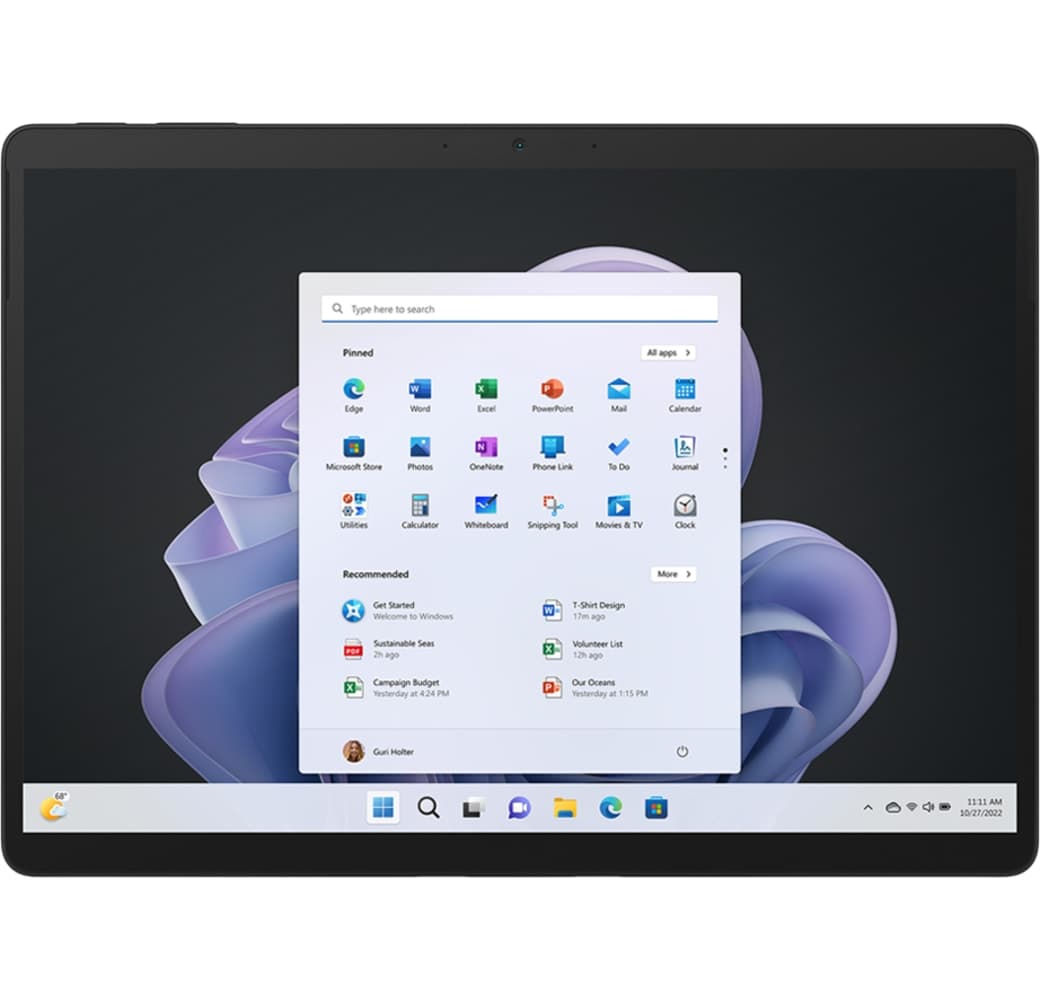 Grafito Microsoft Surface Pro 9 13" - Intel® Core™ i5-1235U - 8GB - 256GB SSD - Intel® Iris® Xe Graphics (sólo dispositivo).6