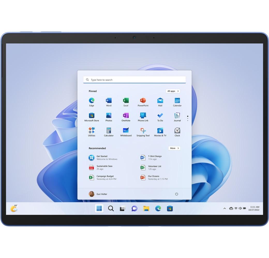 Blue Sapphire Microsoft Surface Pro 9 13" - Intel® Core™ i5-1235U - 8GB - 256GB SSD - Intel® Iris® Xe Graphics (Device only).6