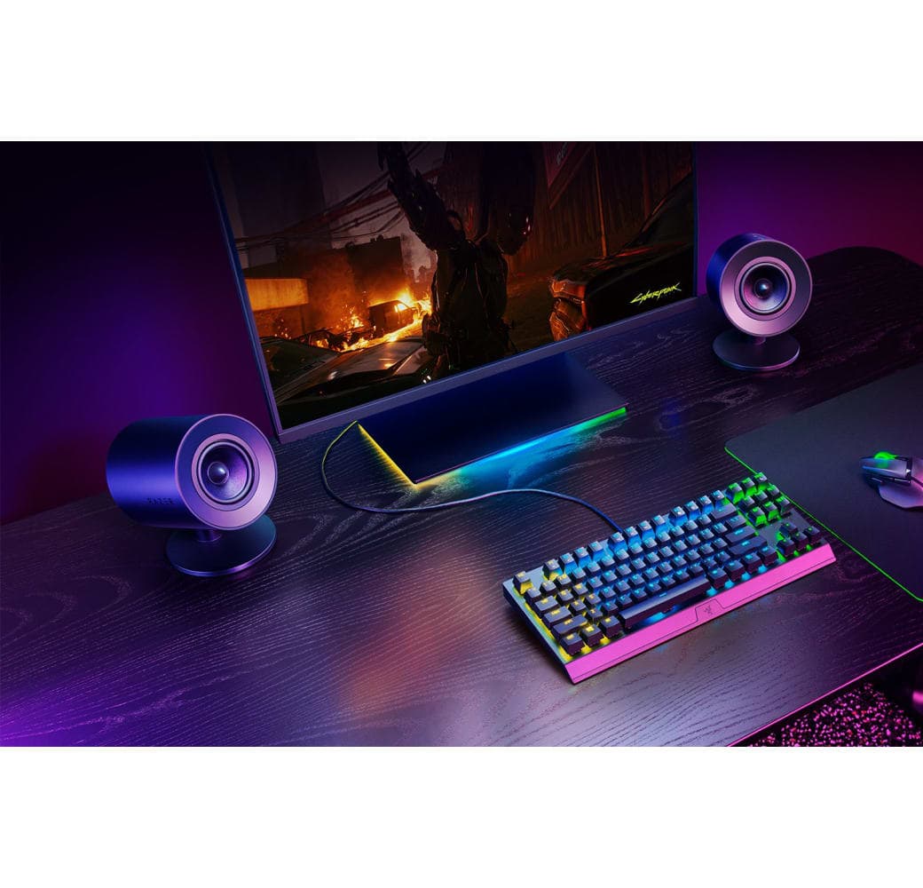 Black Razer Nommo V2 X Gaming Speaker.4
