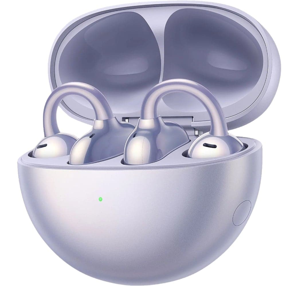 Lila Huawei FreeClip Headphones.1