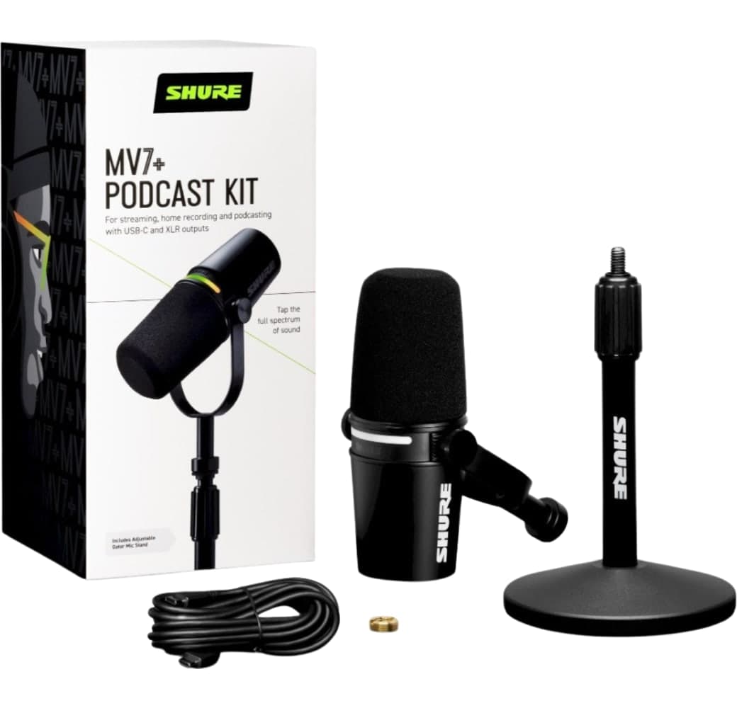 Black Shure MV7+ Podcast Kit.3
