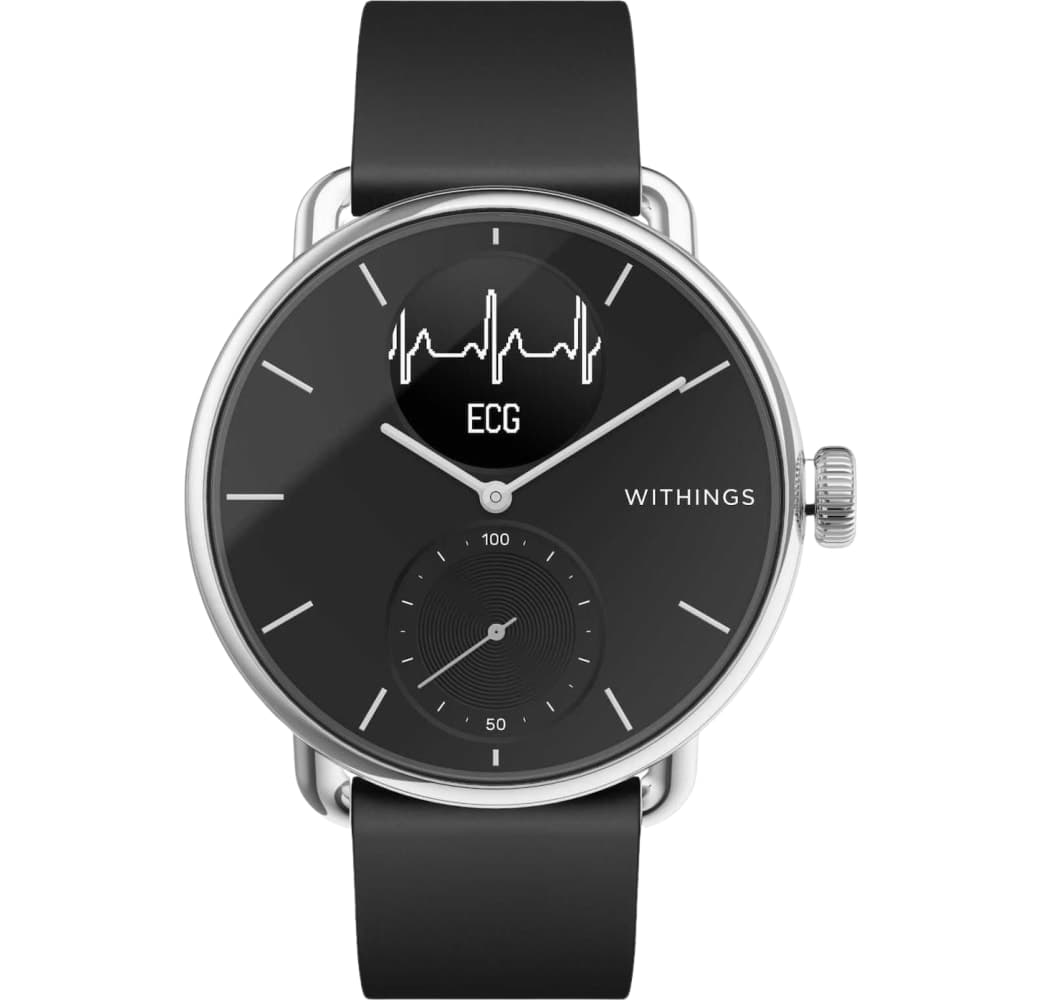 Black Withings ScanWatch 2, caja de acero inoxidable, 38 mm.2