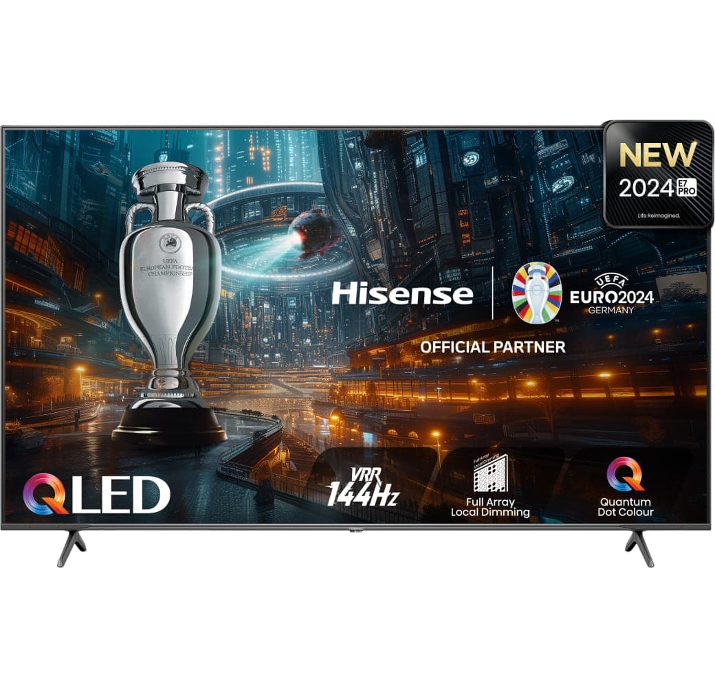 Black Hisense 65E77NQ PRO - TV 65" QLED 4K.1