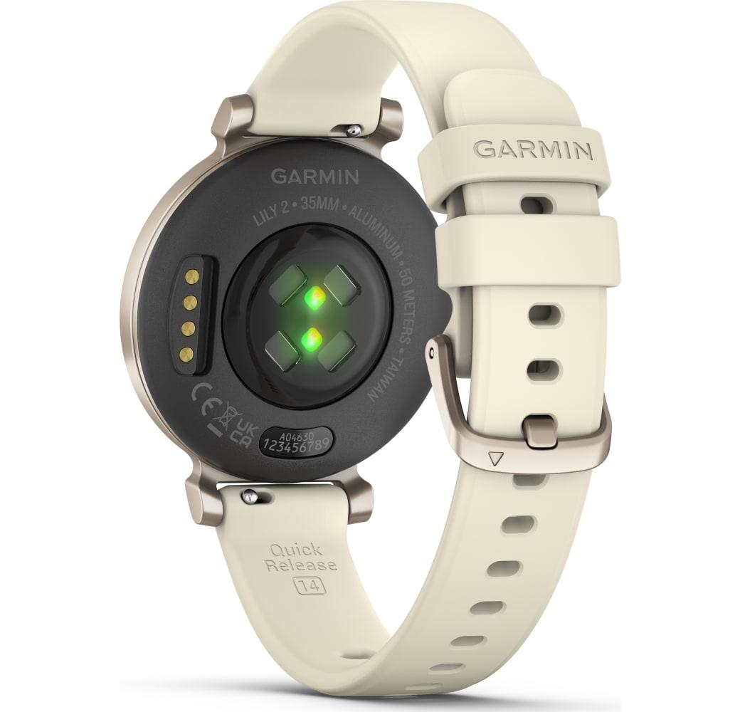 Crema Oro Garmin Lily 2 SmartWatch, Metal Case, 35mm.3