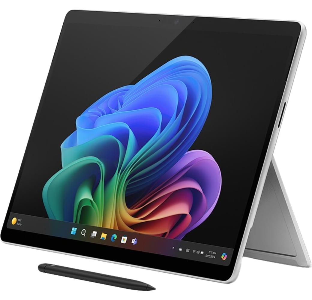 Platinum Microsoft Surface Pro, Copilot+ PC, 13” Touchscreen, Snapdragon® X Plus, 16GB RAM, 512GB SSD, 11. Edition, Platin.1