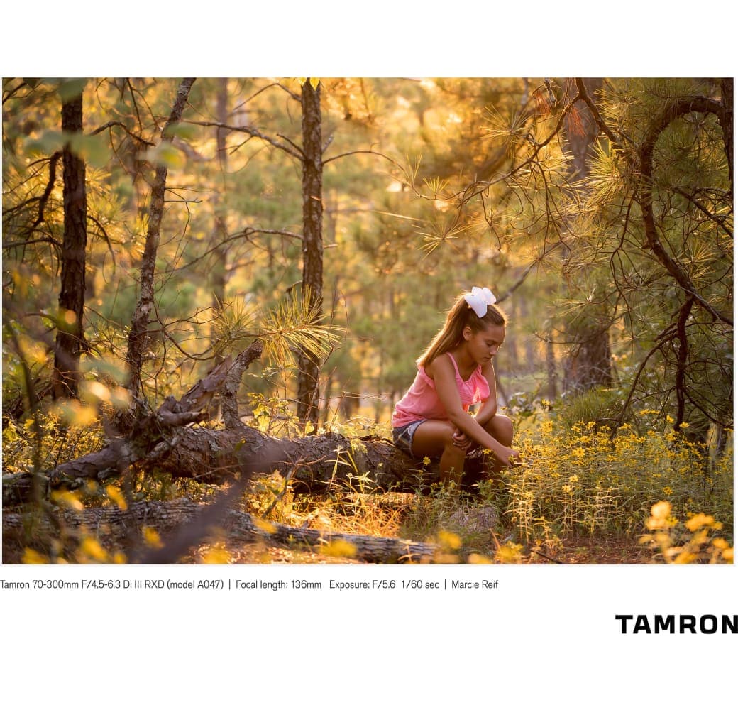 Black Tamron 70-300mm f/4.5-6.3 Di III RXD Sony FE-Mount.11