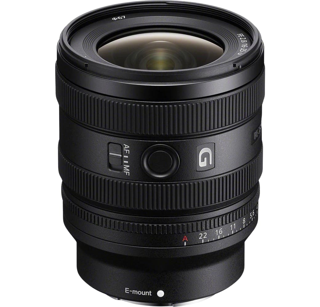 Negro Sony FE 16-25mm f/2.8 G.1
