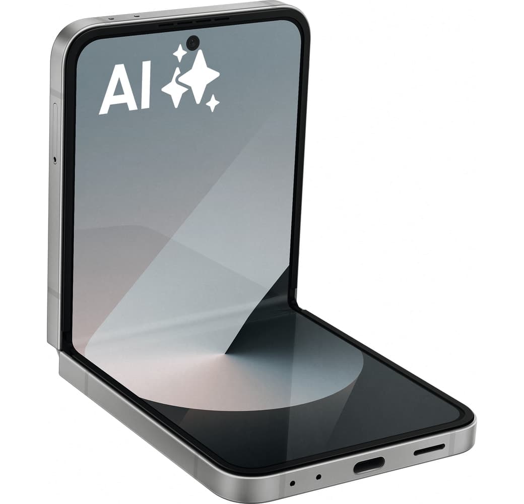 Silver Samsung Galaxy Z Flip6 Smartphone - 256GB - Dual SIM.4