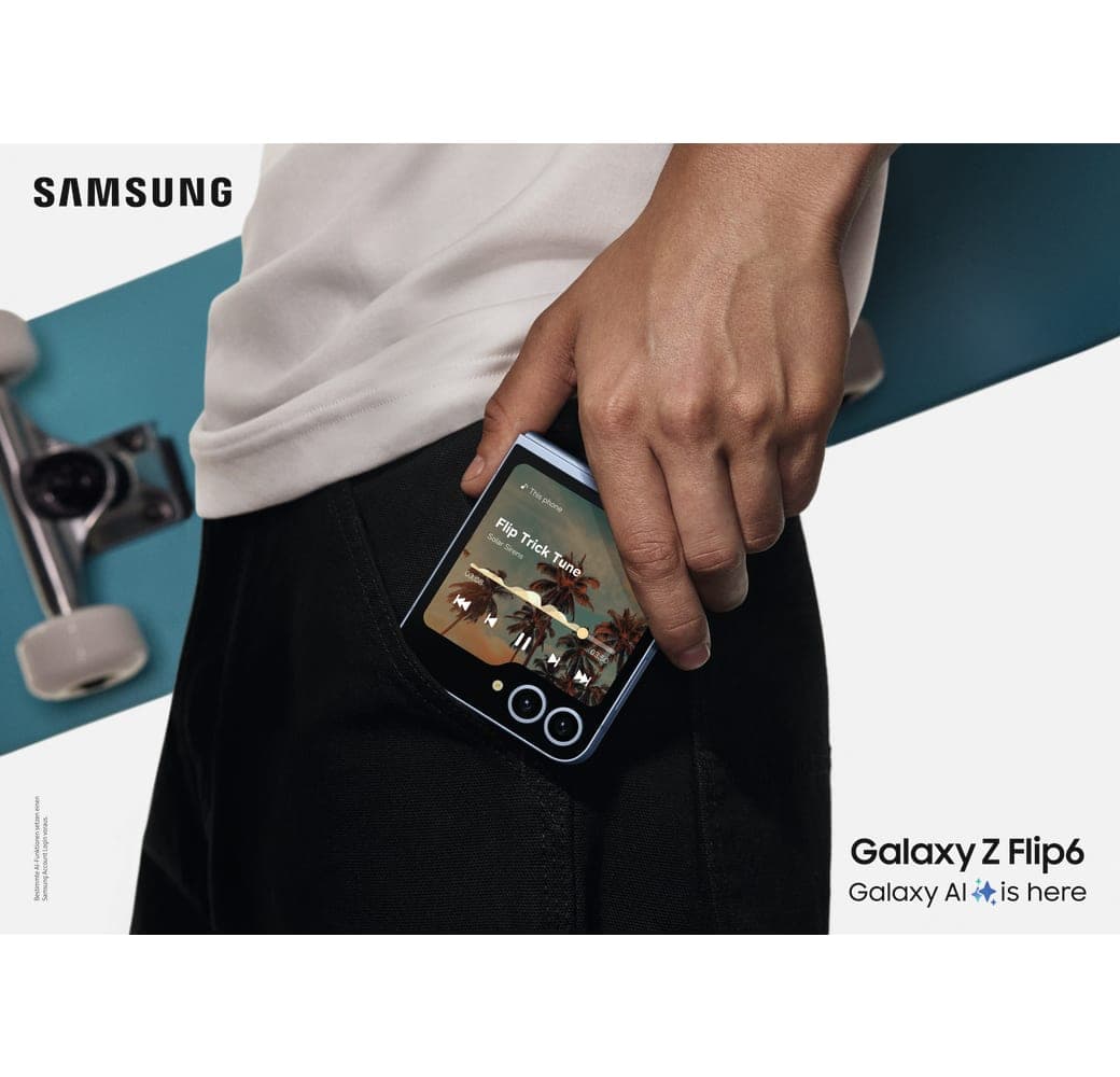 Silver Samsung Galaxy Z Flip6 Smartphone - 256GB - Dual SIM.5