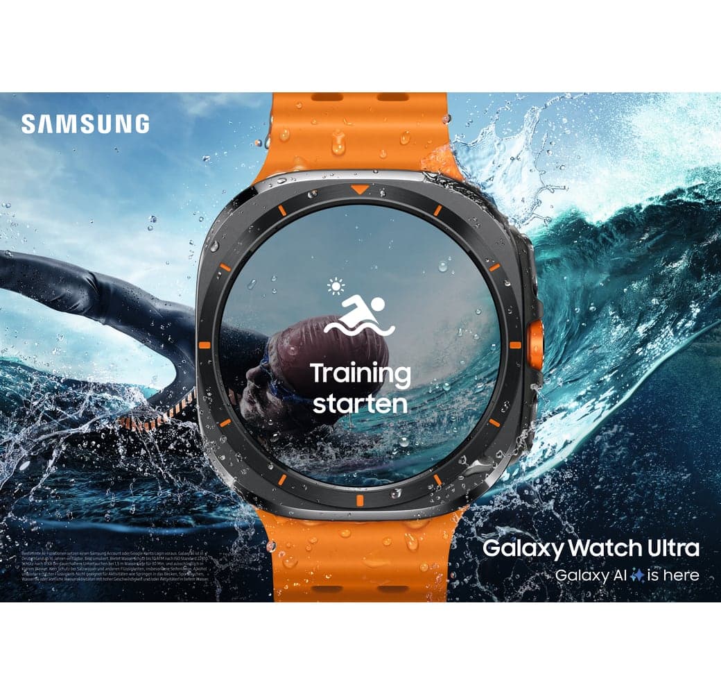 Oranje Samsung Galaxy Watch Ultra LTE Smartwatch, Titanium Case, 47 mm.6