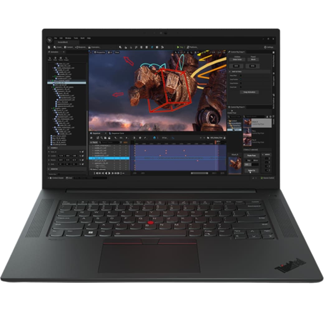 Schwarz Lenovo ThinkPad P1 G6 16" Notebook - Intel® Core™ i7-13700H - 32GB - 1TB SSD - NVIDIA® RTX 2000.1