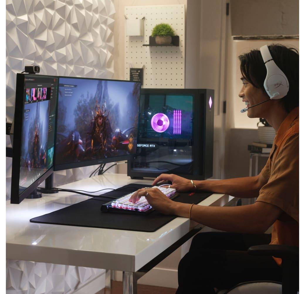 Schwarz HP OMEN 25L GT15-2006ng Gaming Desktop | Gaming PC - Intel® Core™ i7-14700F - 16GB - 1TB SSD - NVIDIA® GeForce® RTX™ 4070 TI.4