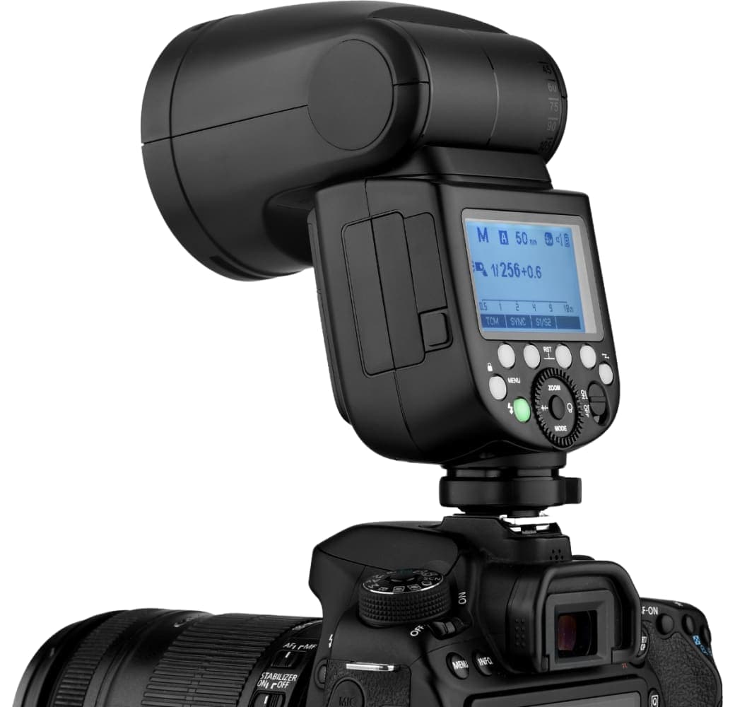Schwarz Godox Speedlite V1 Canon.4
