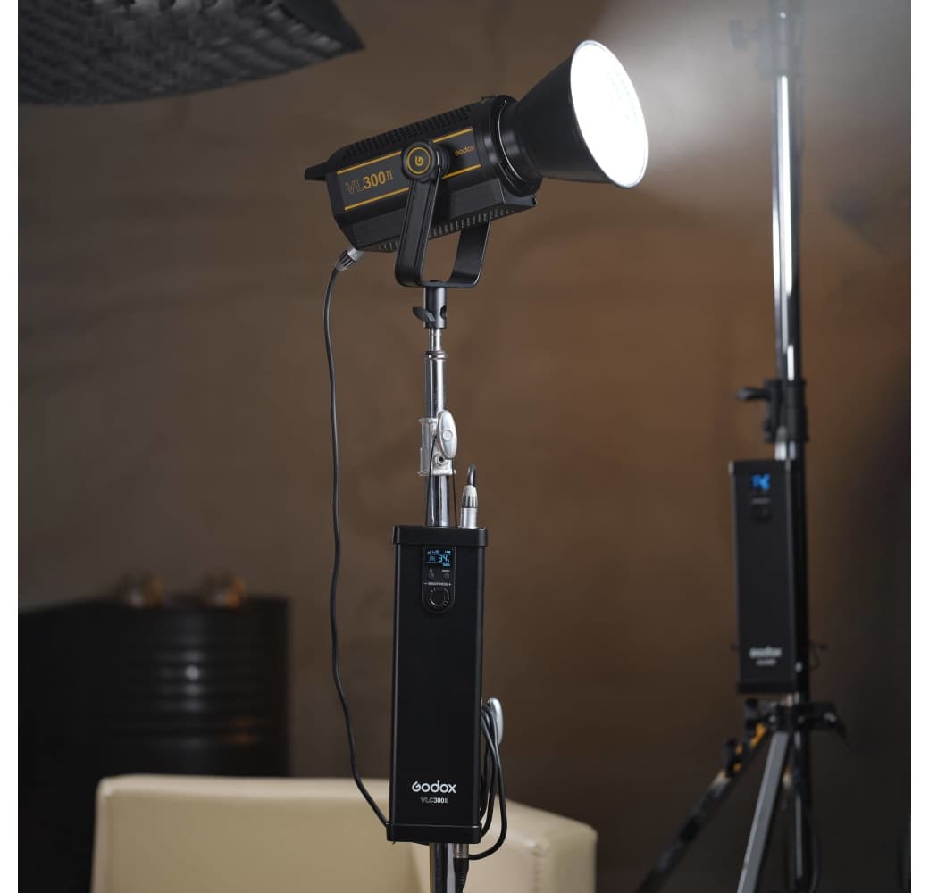 Black Godox VL300II Daylight LED Monolight.4