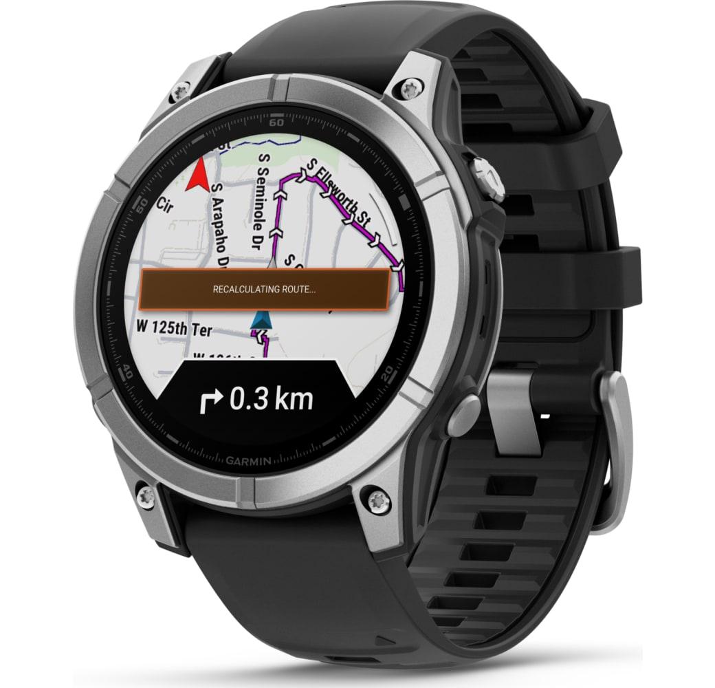 Silver Garmin fēnix® E Smartwatch, Stainless Steel, 47mm.1