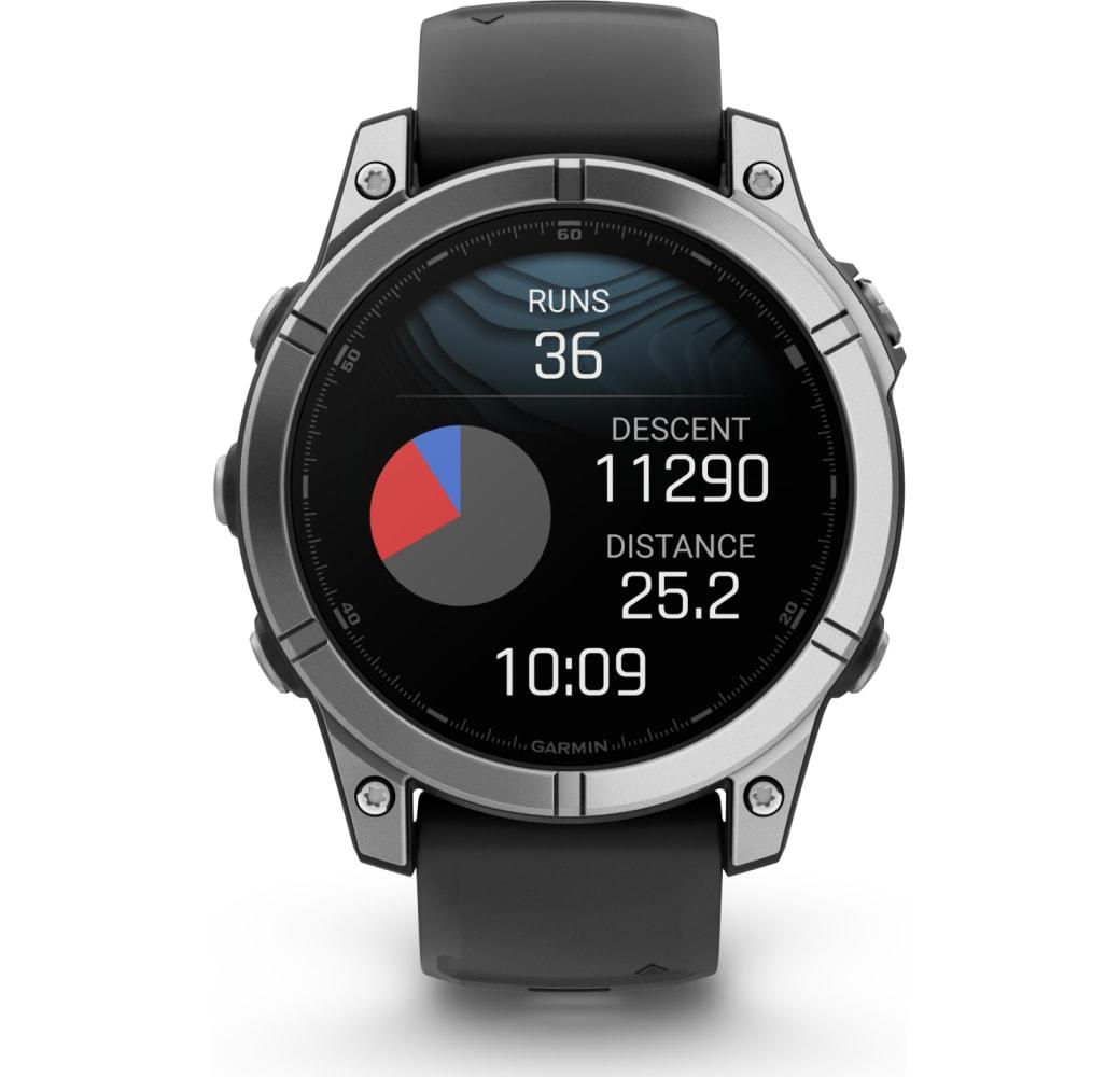 Silver Garmin fēnix® E Smartwatch, Stainless Steel, 47mm.2