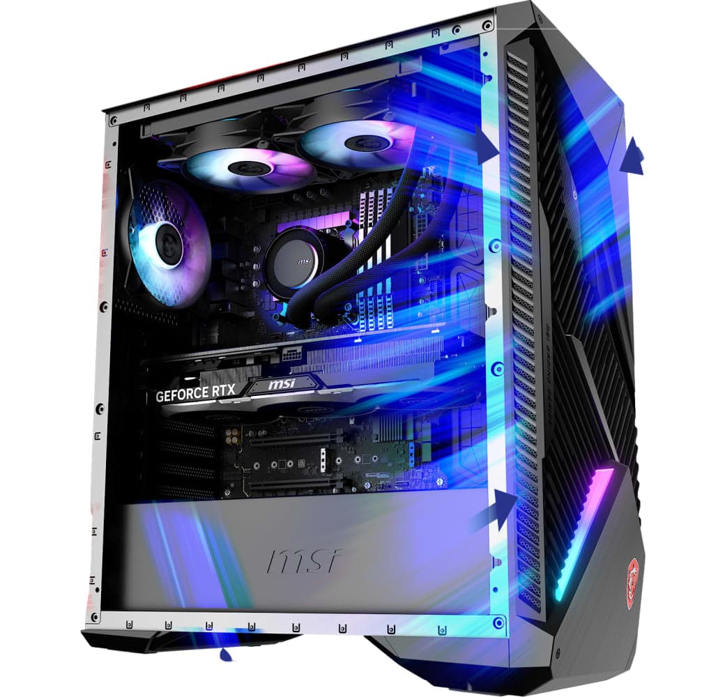 Black MSI MPG Infinite X2 14NUG7-460AT Gaming Desktop - Intel® Core™ i7-14700F - 32GB - 1TB SSD - NVIDIA® GeForce® RTX™ 4080 SUPER.5