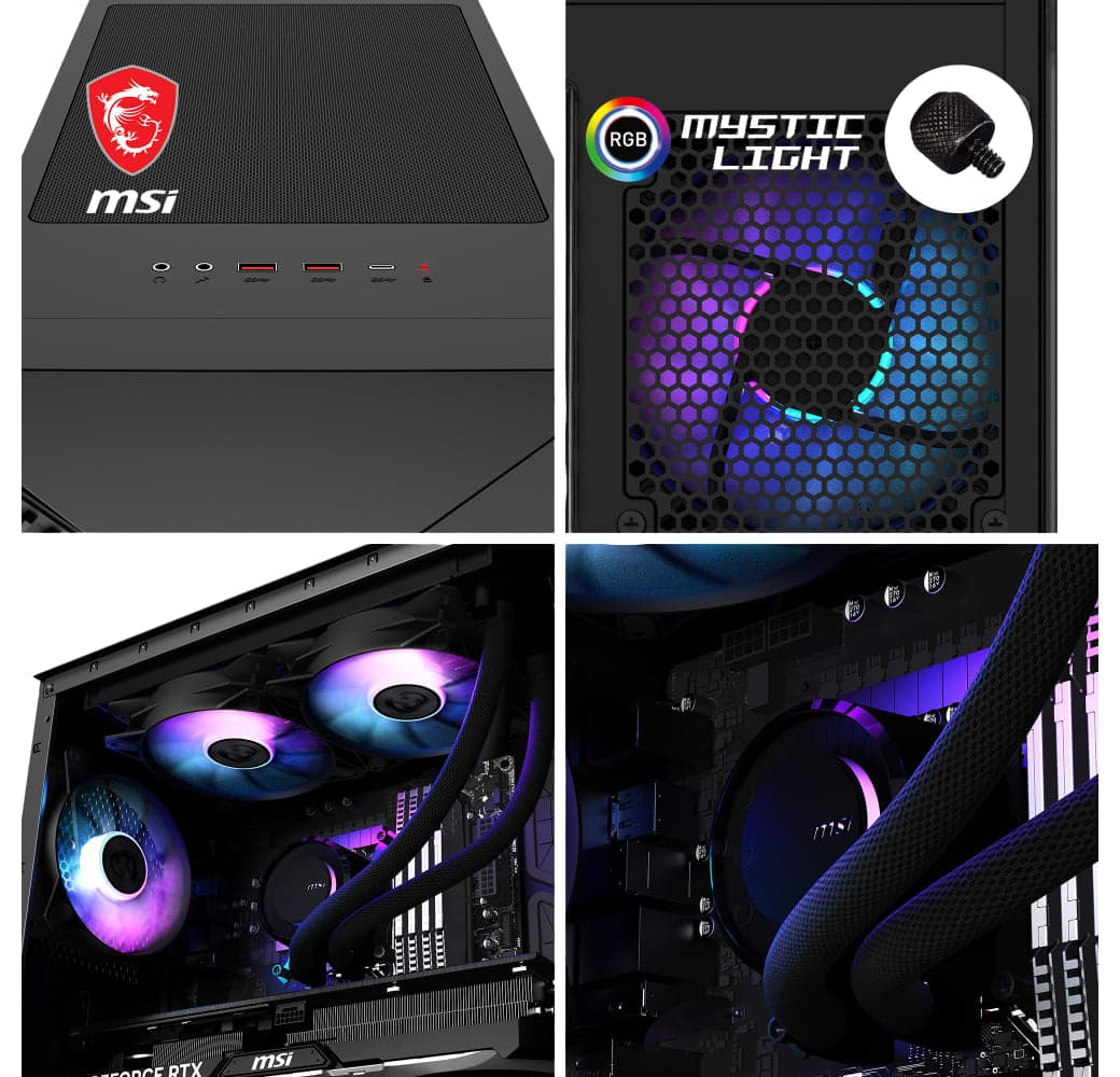 Black MSI MPG Infinite X2 14NUG7-460AT Gaming Desktop - Intel® Core™ i7-14700F - 32GB - 1TB SSD - NVIDIA® GeForce® RTX™ 4080 SUPER.6