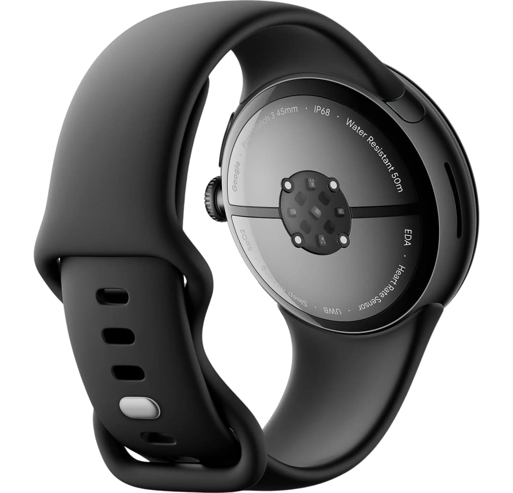 Obsidian Google Pixel Watch3 Smartwatch, Aluminium Case, 41mm.2