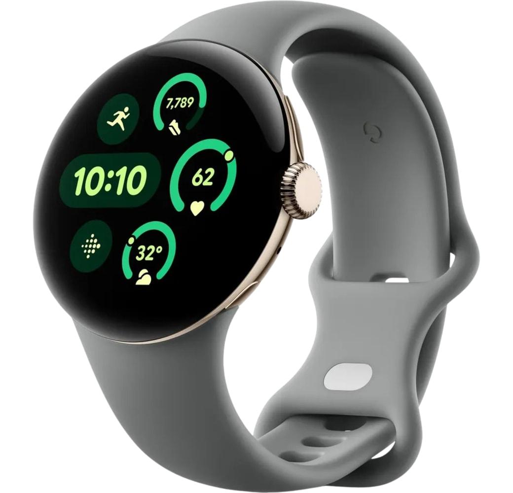 Hazel Google Pixel Watch3 Smartwatch, Aluminium Case, 41mm.1