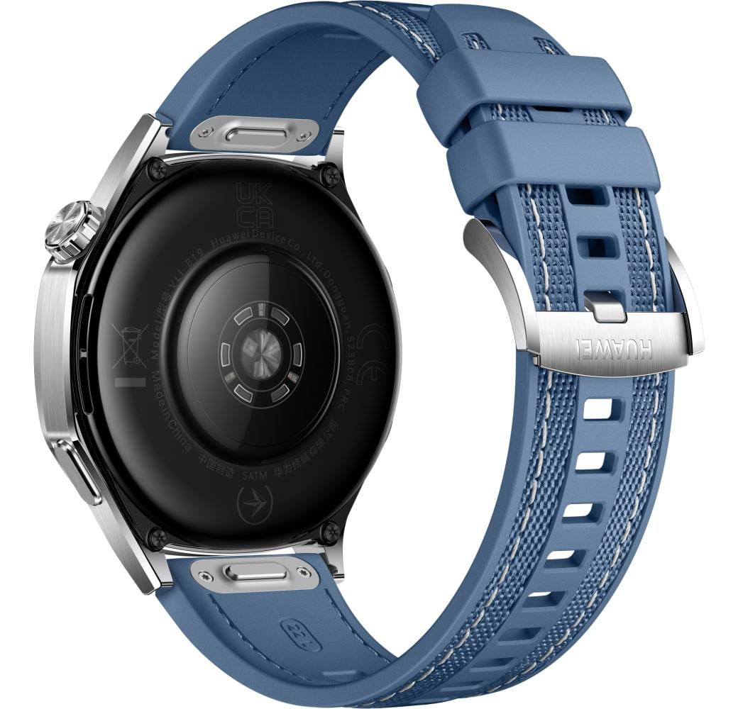 Blue Huawei Watch GT5 Smartwatch, Stainless Steel Case, 46mm.2