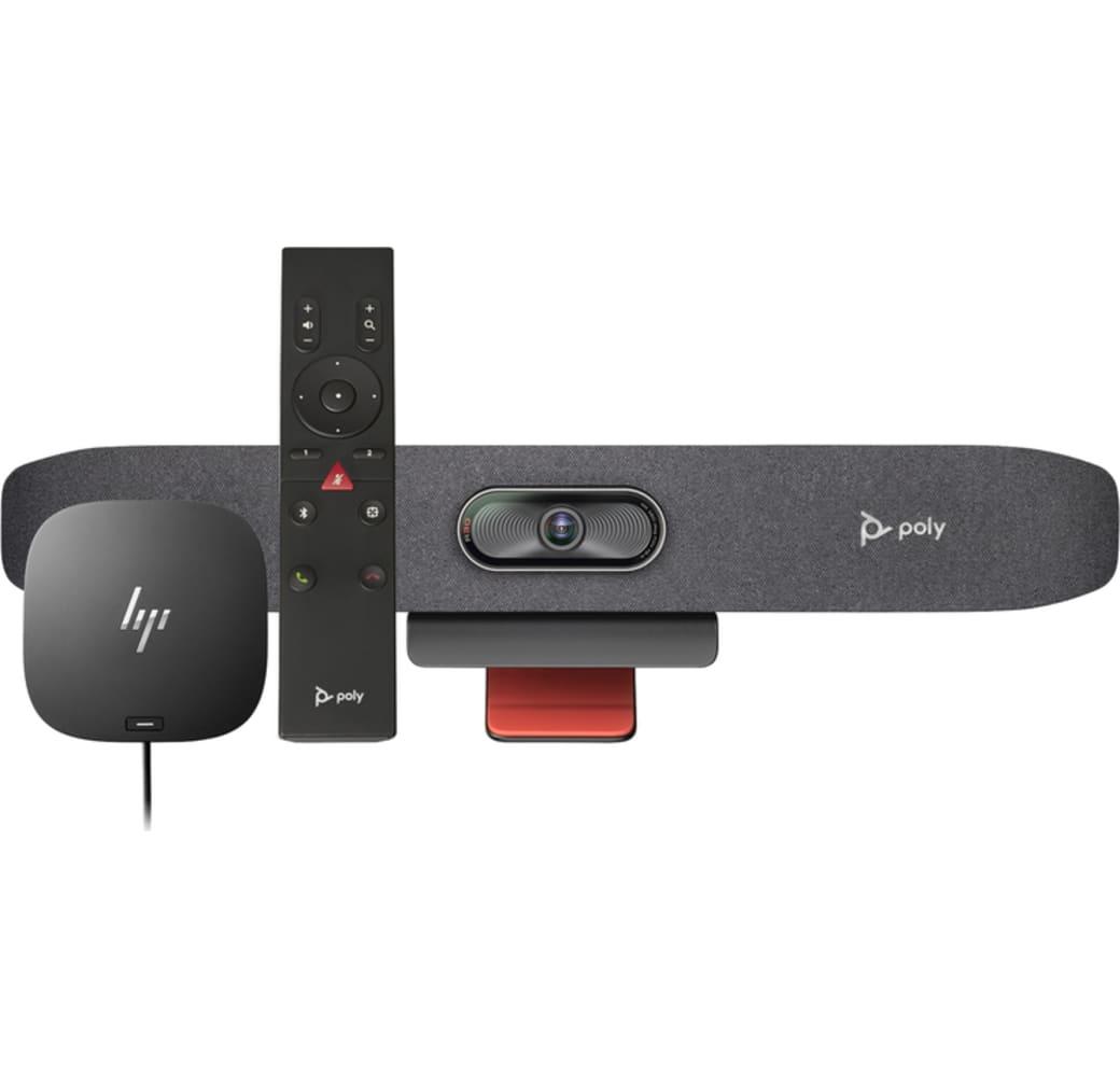 Zwart Poly Videobar  Poly Poly Studio R30+ Audio Video Soundbar Bundle | USB-C Dock G5/ Zoom/Microsoft/Teams.1
