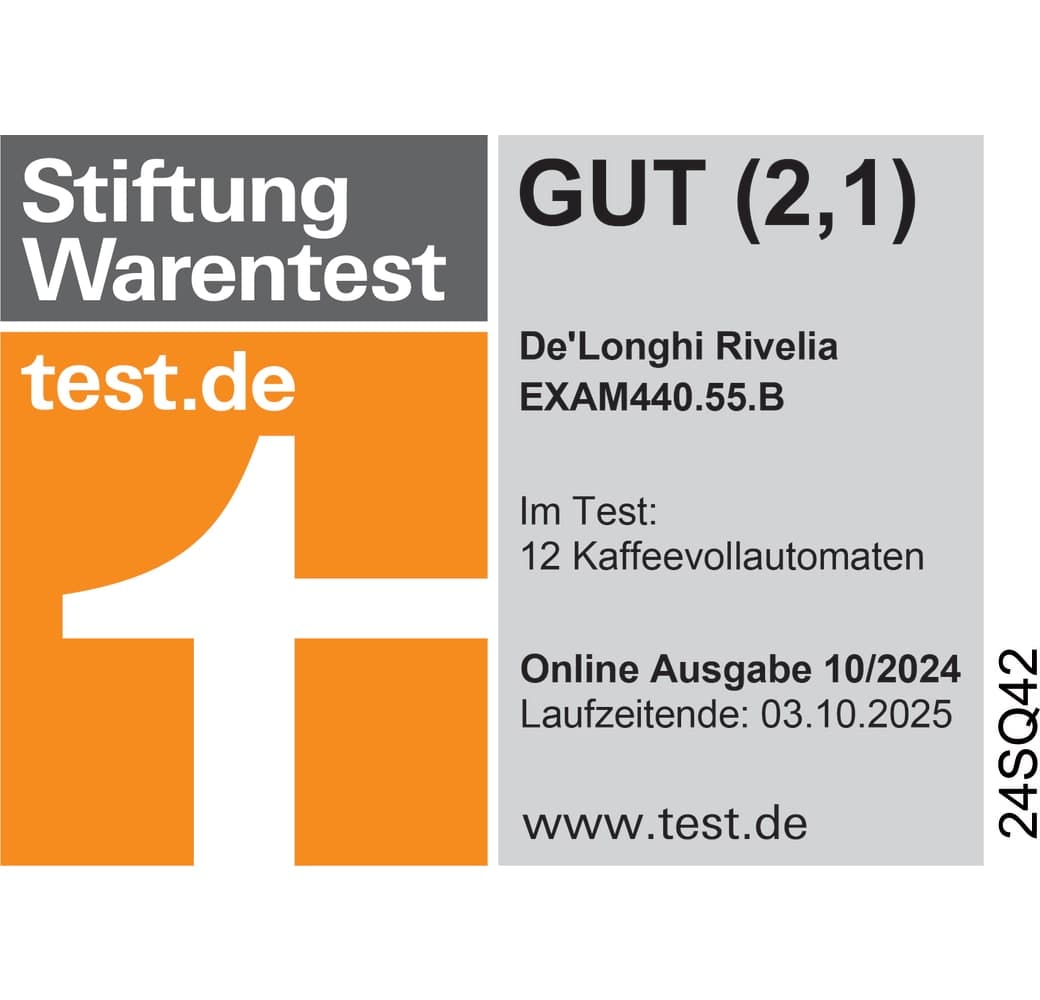 Black Delonghi Rivelia EXAM 440.55 Coffee Machine.5