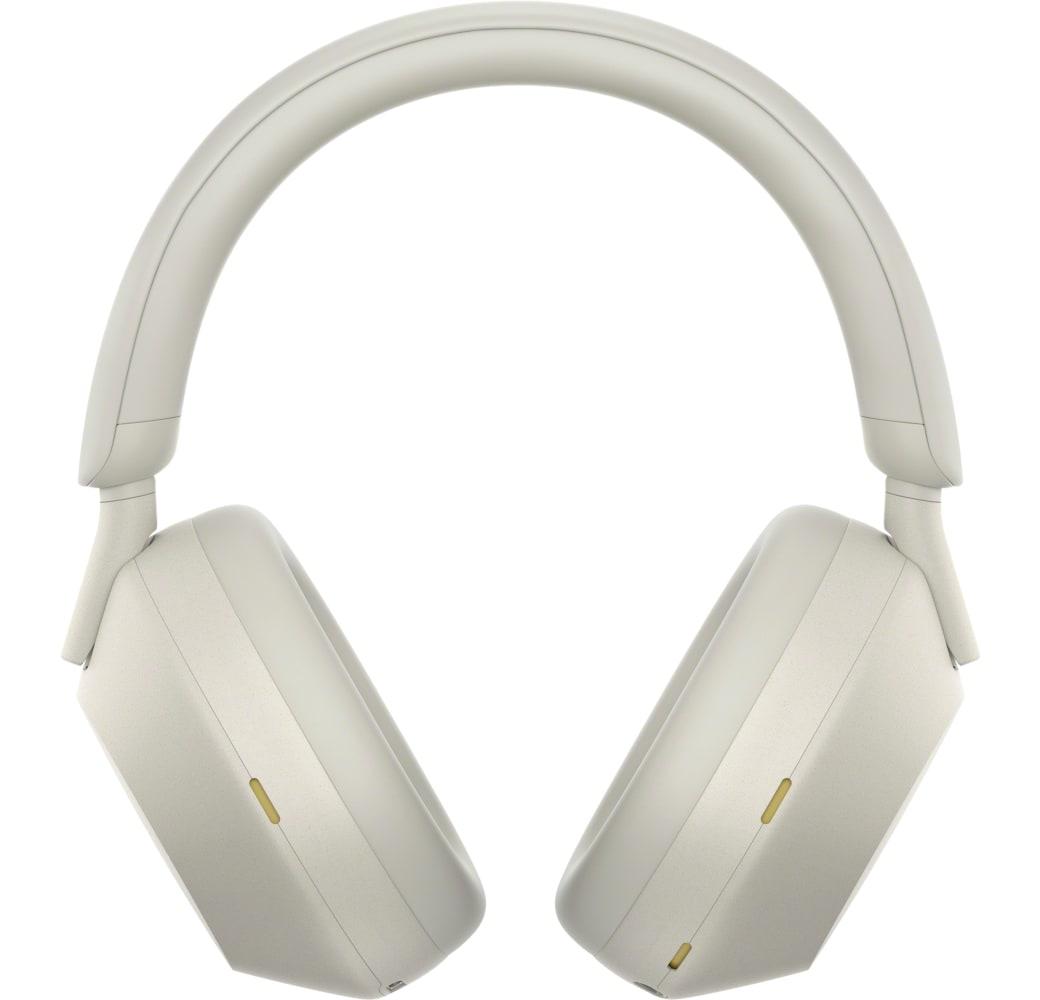 Silver Sony WH-1000 XM5 Noise-cancelling Over-ear Bluetooth headphones.2