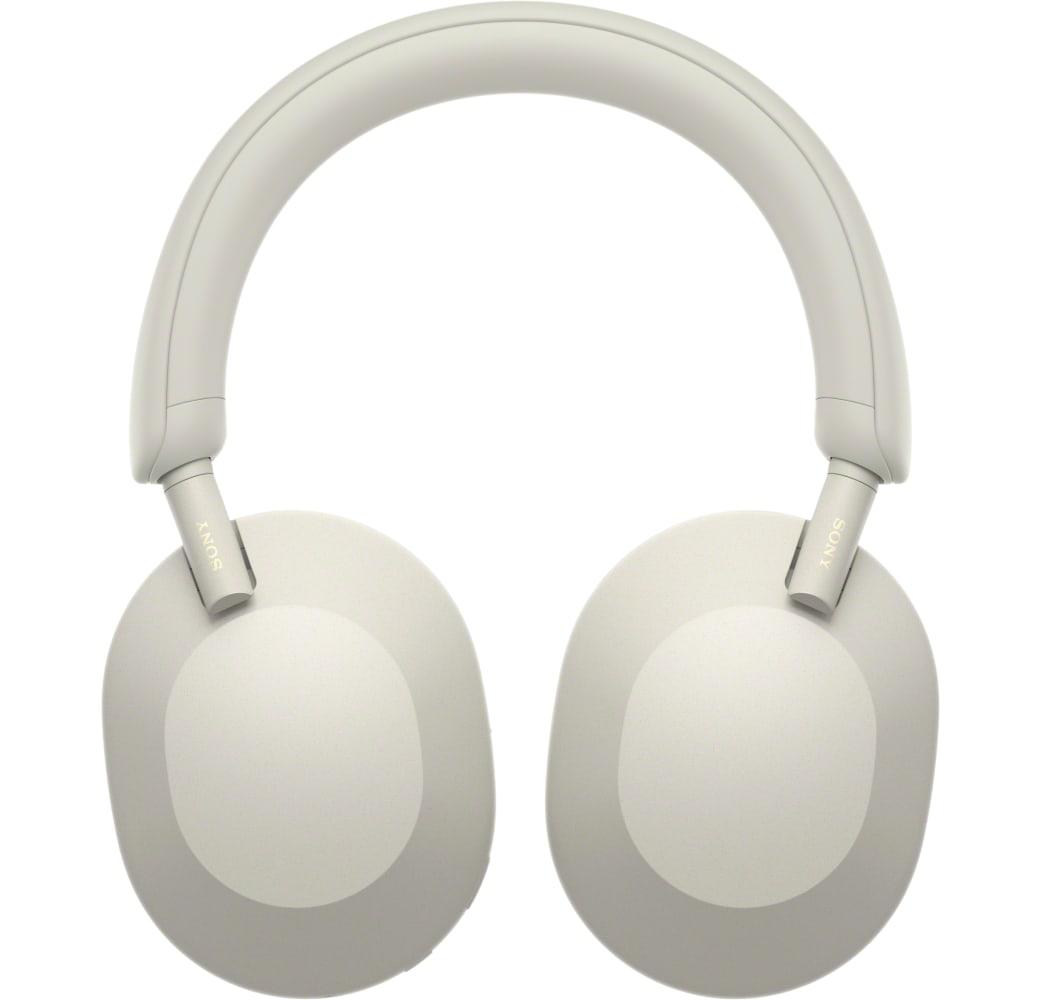 Silver Sony WH-1000 XM5 Noise-cancelling Over-ear Bluetooth headphones.4