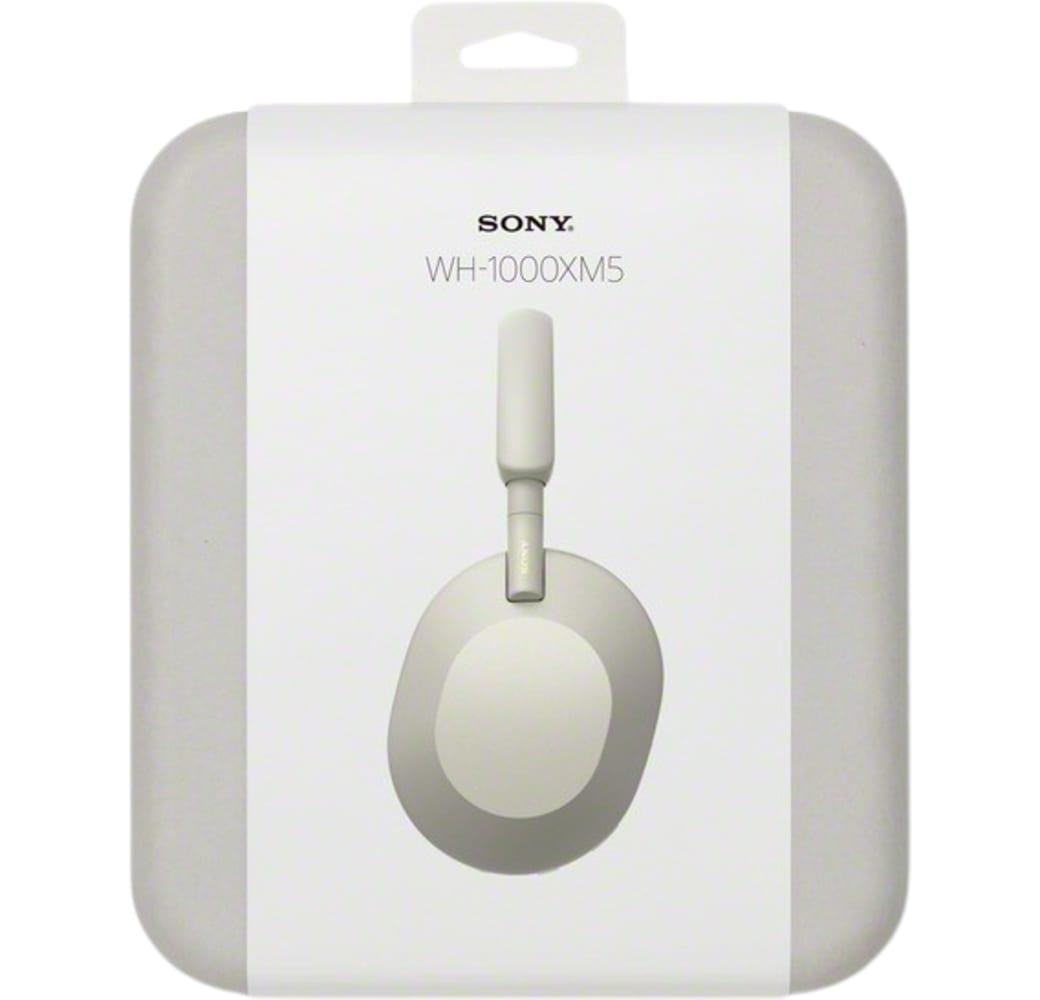 Silver Sony WH-1000 XM5 Noise-cancelling Over-ear Bluetooth headphones.7