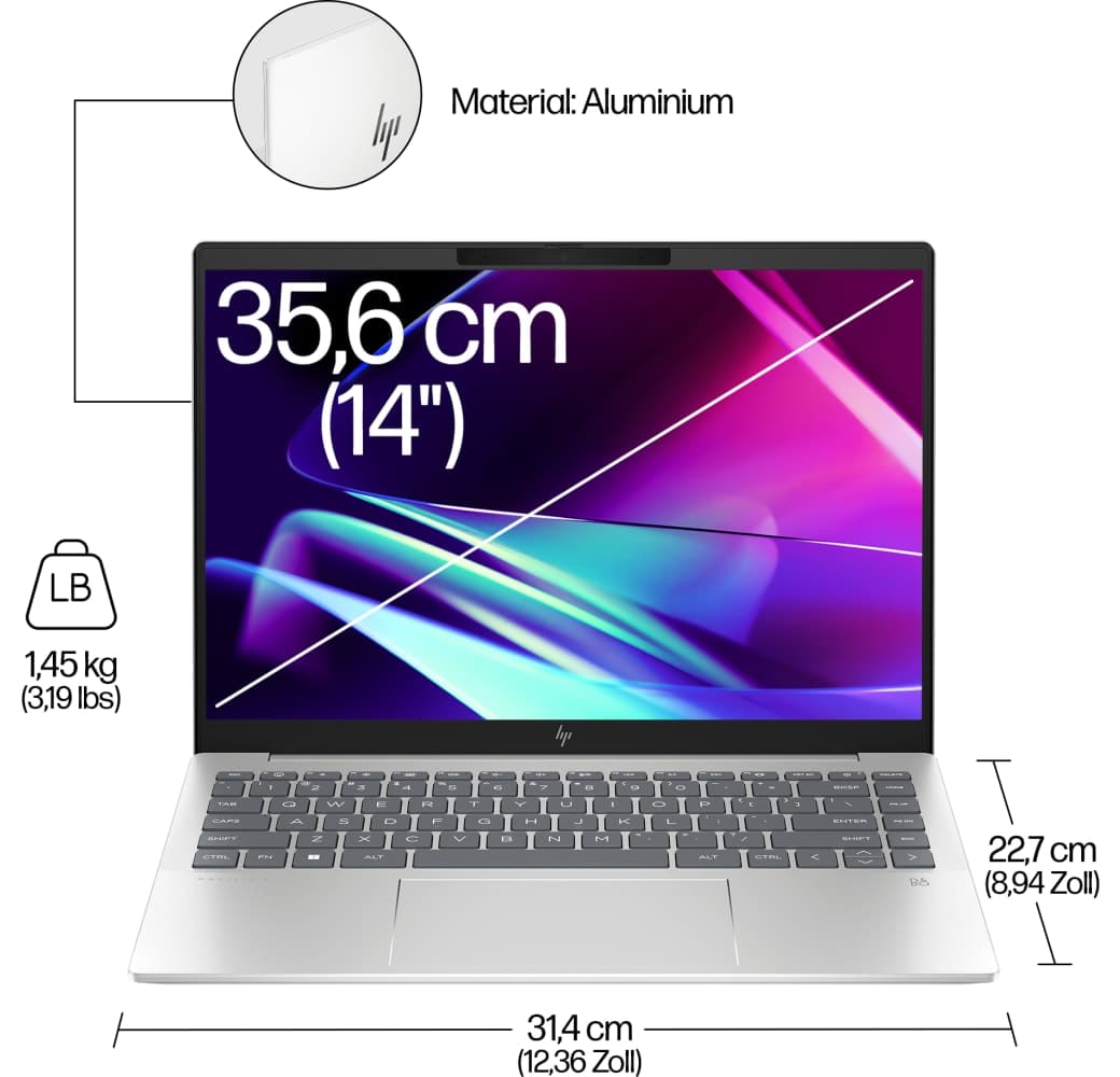Moonlight Blue HP Pavilion Plus 14-ew1055ng Laptop - Intel® Core™ Ultra 5-125H - 16GB - 512GB - Intel® Intel Arc Graphics.8
