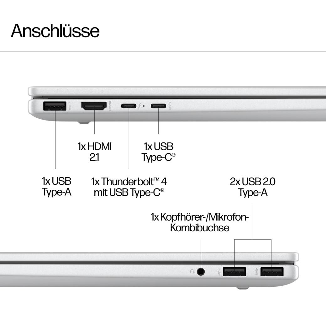 Gletschersilber HP Envy 17-da0075ng Copilot+ Notebook - Intel® Core™ Ultra 7-155H - 32GB - 1TB - Intel® Arc Graphics.7