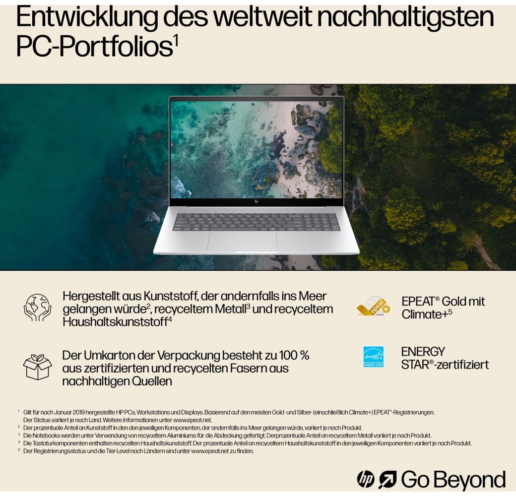 Gletschersilber HP Envy 17-da0075ng Copilot+ Notebook - Intel® Core™ Ultra 7-155H - 32GB - 1TB - Intel® Arc Graphics.8