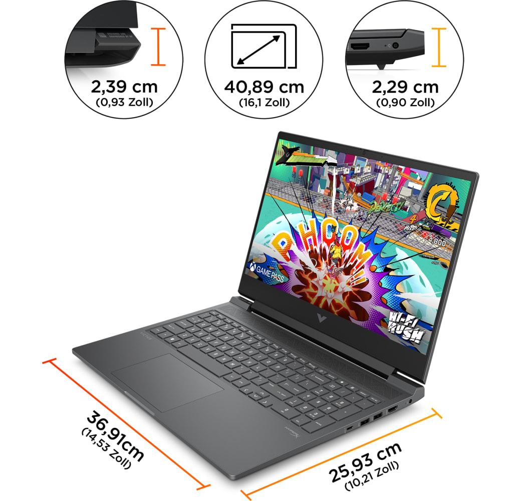 Mica Silver HP Victus 16-s1076ng Gaming Notebook - AMD Ryzen™ 7 8840H - 16GB - 1TB - NVIDIA® GeForce® RTX™ 4060.6