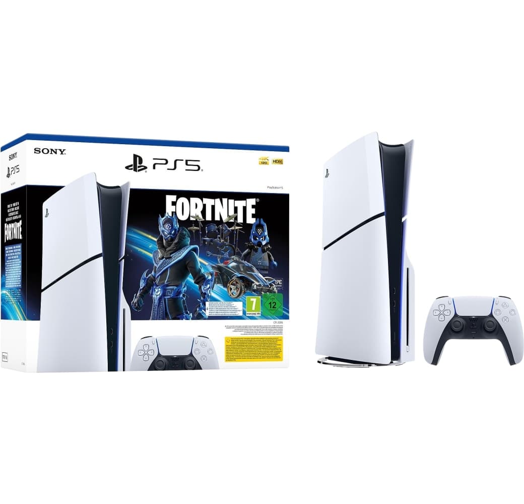 White Sony PlayStation 5 Slim Console Fortnite Bundle.1