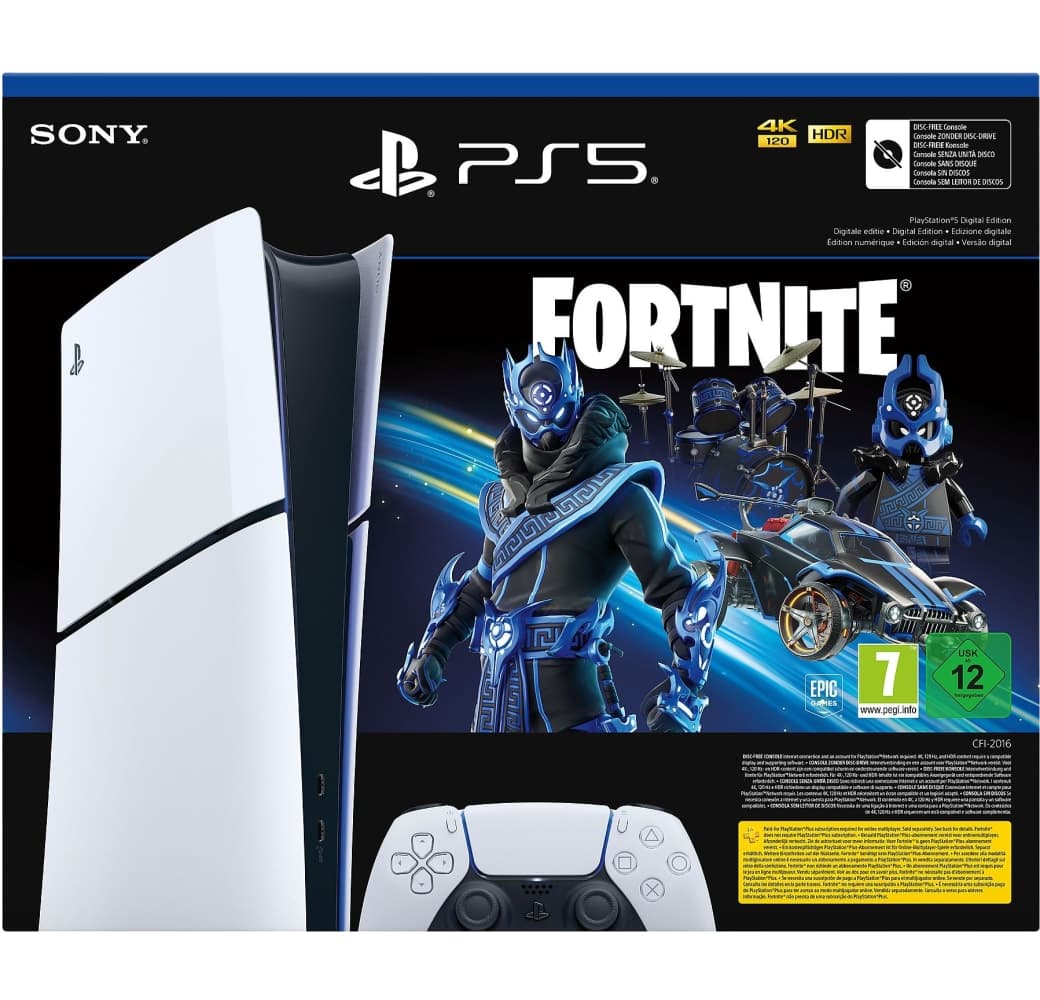 White Sony PlayStation 5 Slim Digital Console Fortnite Bundle.2