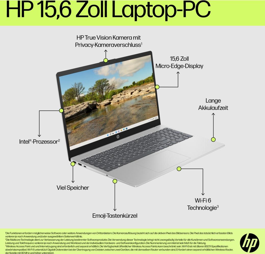 Natürliches Silber HP 15-fd1058ng Notebook - Intel® Core™ i5-120U - 16GB - 512GB - Intel® Intel Arc Graphics.7