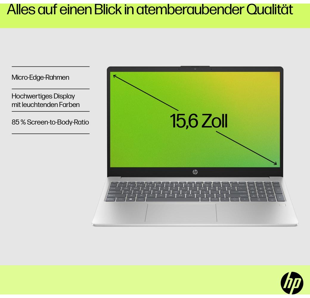 Natürliches Silber HP 15-fd1058ng Notebook - Intel® Core™ i5-120U - 16GB - 512GB - Intel® Intel Arc Graphics.9