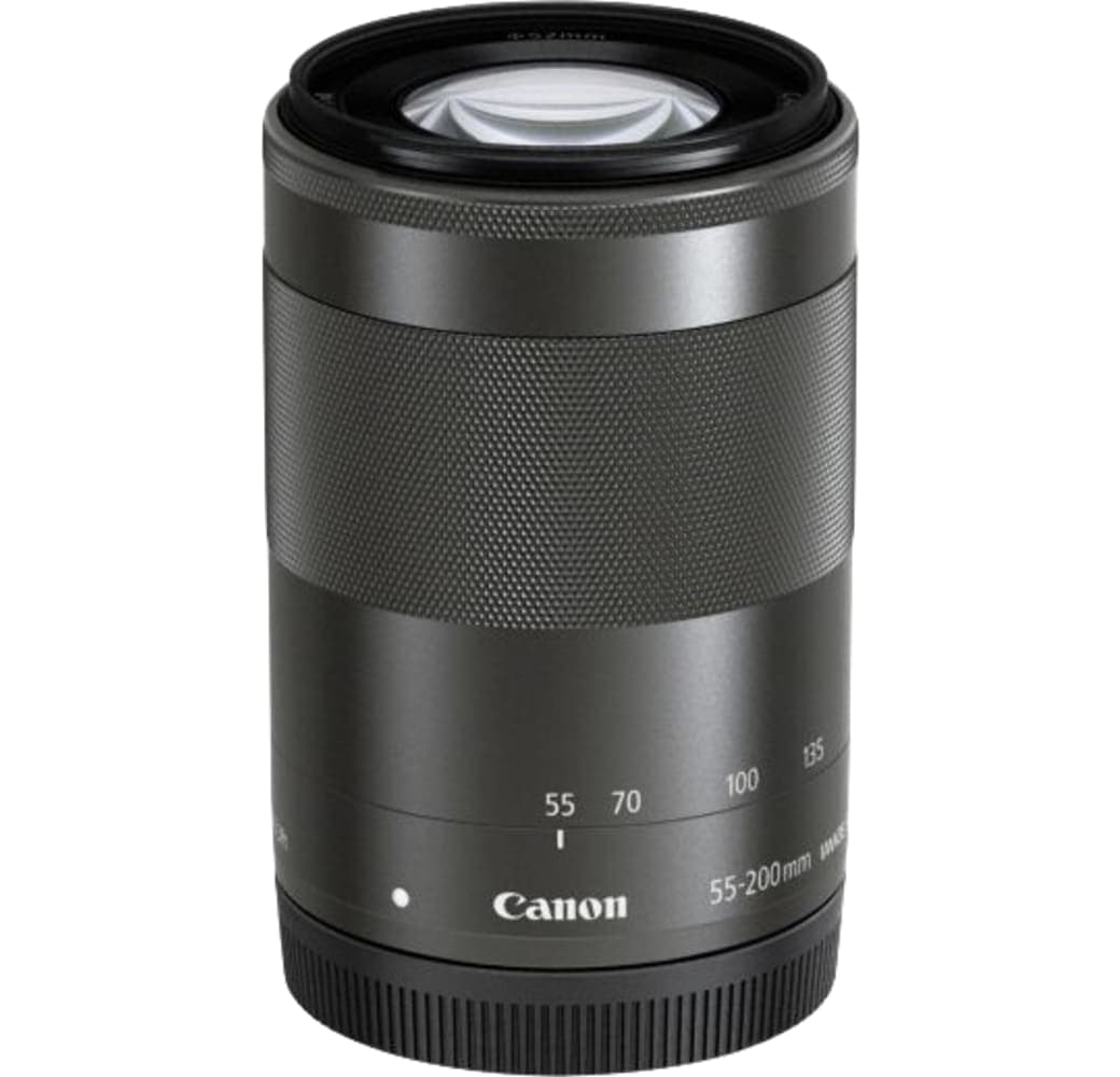 Negro Canon  EF-M 55-200 mm f/4.5-6.3, IS STM.2