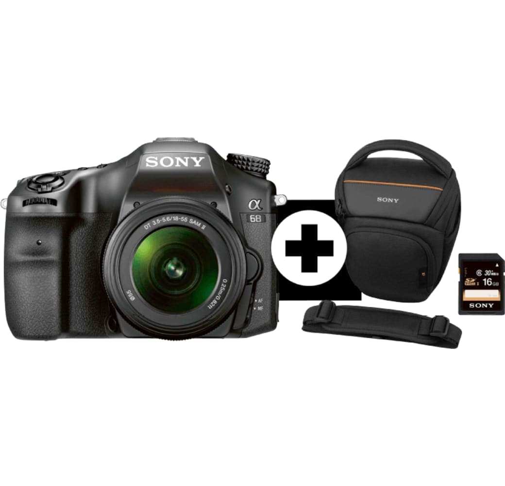 White Sony ILC-A 68 K + Bag + SD card 16GB.1