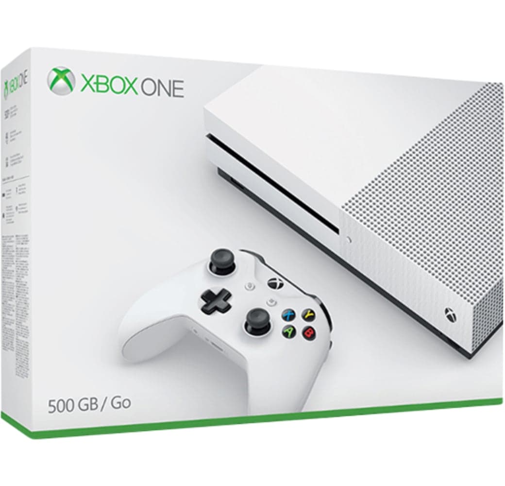 White Microsoft Xbox One S.2
