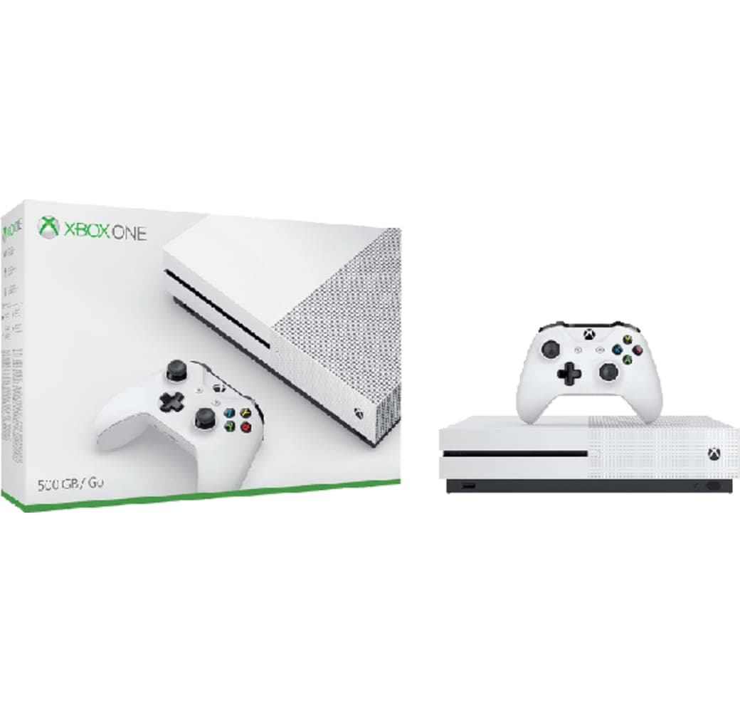 White Microsoft Xbox One S.3
