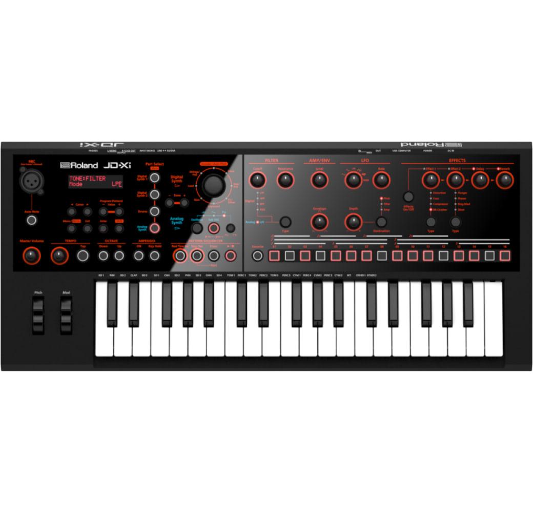 White Roland JD-Xi Synthesizer.1
