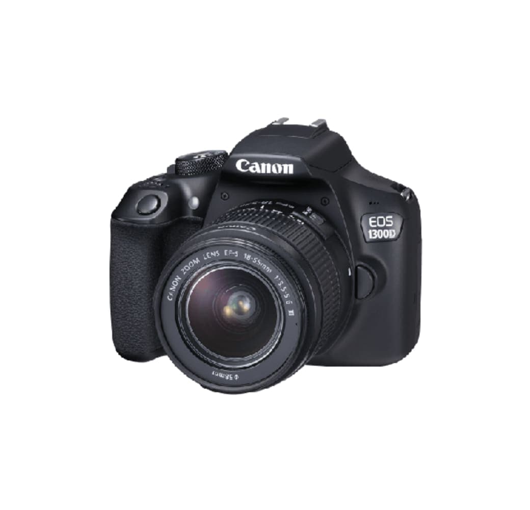 Blanco Canon Camera with lens EOS 1300D EF-S 18-55MM.2